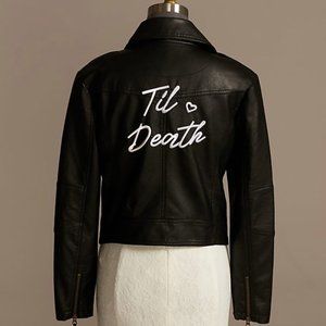 BNWT Till Death Vegan Leather Jacket